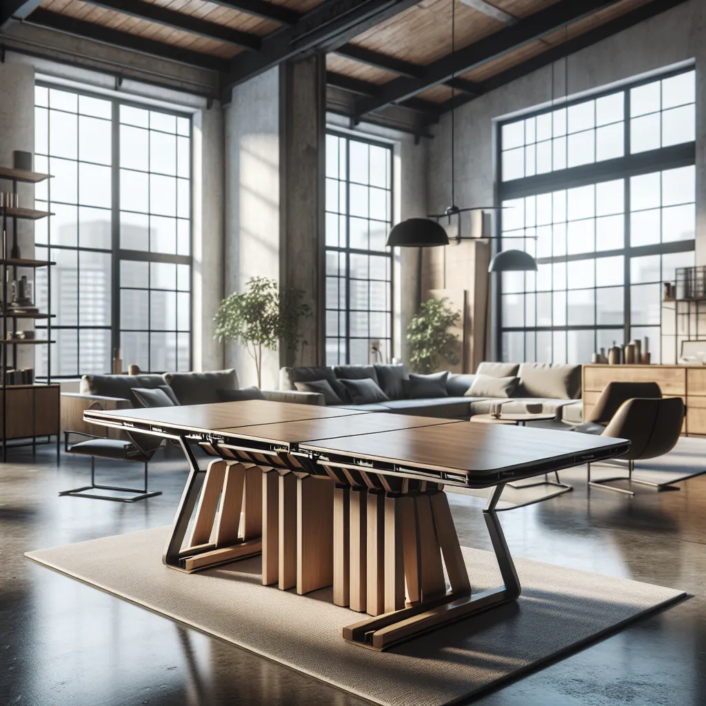 Stoły rozkładane loft: funkcjonalność w stylu loftowych wnętrz