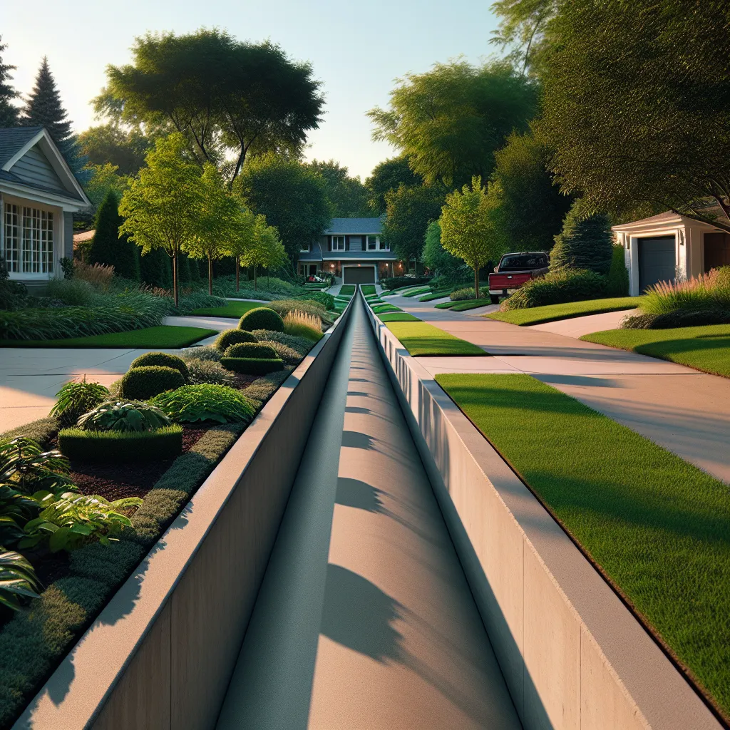 Długie betonowe kanały samochodowe – niezawodne rozwiązanie dla garażu i ogrodu